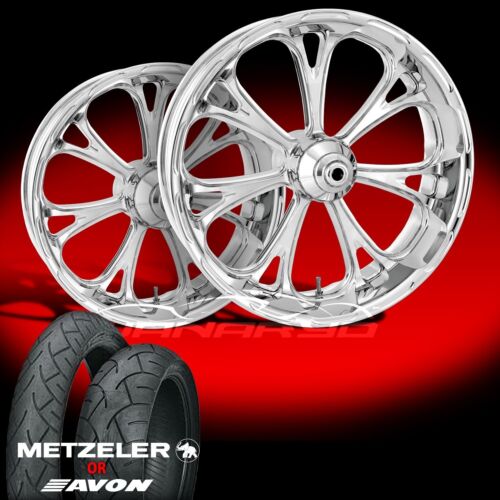 Performance Machine 21 x 3.5″ Virtue Chrome Front Wheel Rim Harley Street Glide - Picture 2 of 2
