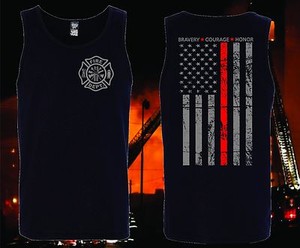 THIN-RED-LINE-TANK-TOP-FLAG-FIREFIGHTER-FIRE-DEPARTMENT-T-SHIRT-FIRE-FIGHTER