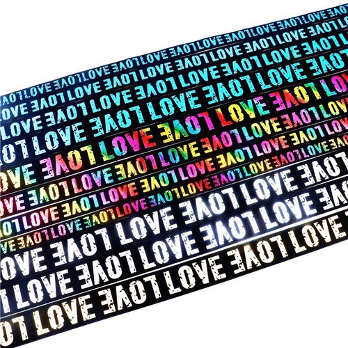 Love Elastic Belt Band - 2-4CM Multi Color Webbing Printed Band Sewing Accessory - Picture 8 of 12