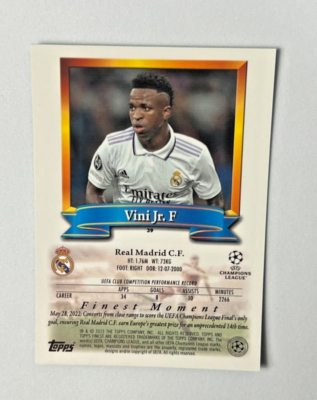 2022/23 Topps Finest Flashbacks UEFA Jumbo Box Topper