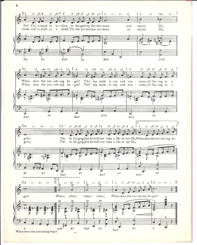 LIONEL BART Sheet Music WHEN DOES THE RAVISHING BEGIN? / LOCK UP YOUR DAUGHTERS - Picture 4 of 4