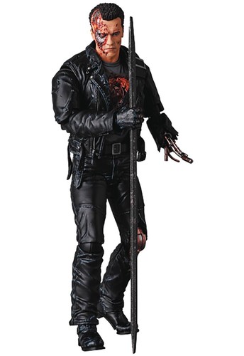 Terminator 2: Judgement Day T-800 Battle Damaged Version Figure Mafex Medicom - Picture 2 of 7