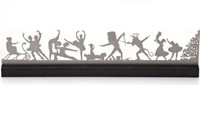Nutcracker Mantle Scene In Stainless Steel Nutcracker Mantle Scene In Stainless Steel