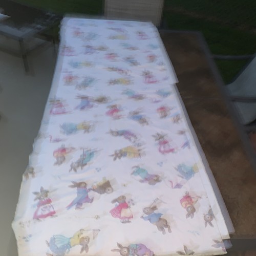 Vtg Avon Peter Rabbit 100% Cotton Baby Nursery Oval Blanket Throw Crib 58”x106” - Picture 13 of 18