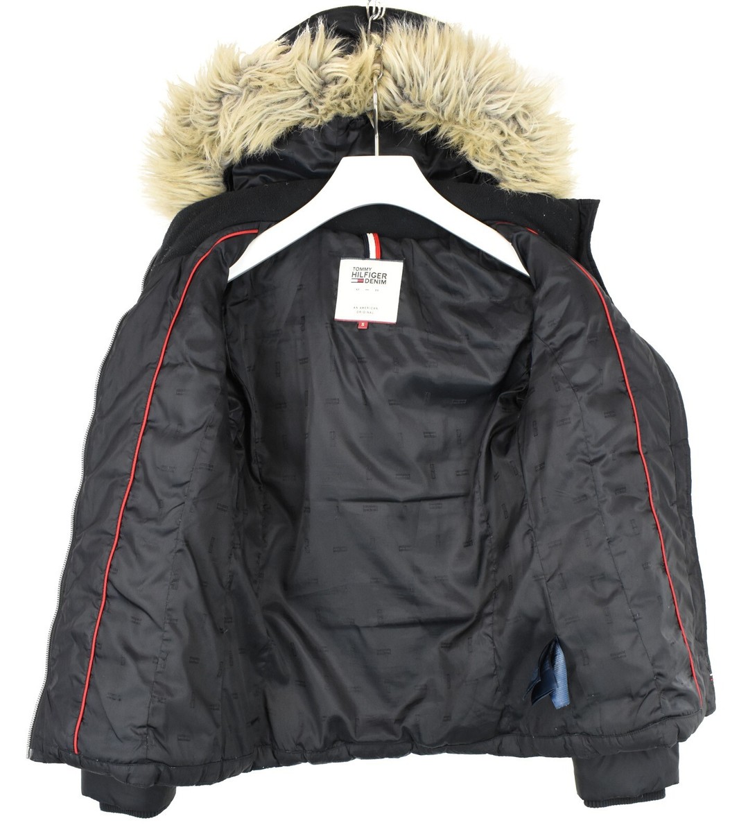 Tommy jeans tech padded bomber parka on sale jacket