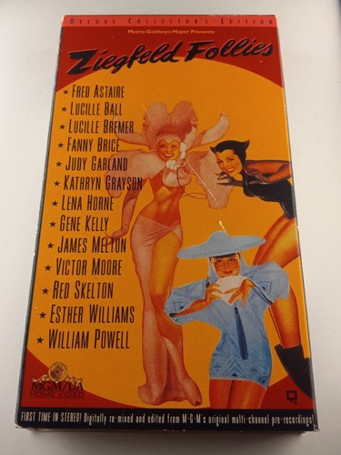 Ziegfeld Follies (VHS) 1945 William Powell, Judy Garland, Lucille Ball TESTED