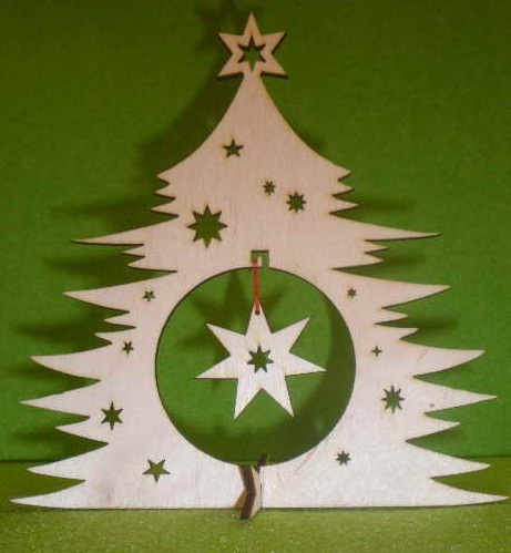 Christmas Xmas 3D Wooden Tree Craft Decoration Craft Decor - Picture 5 of 7