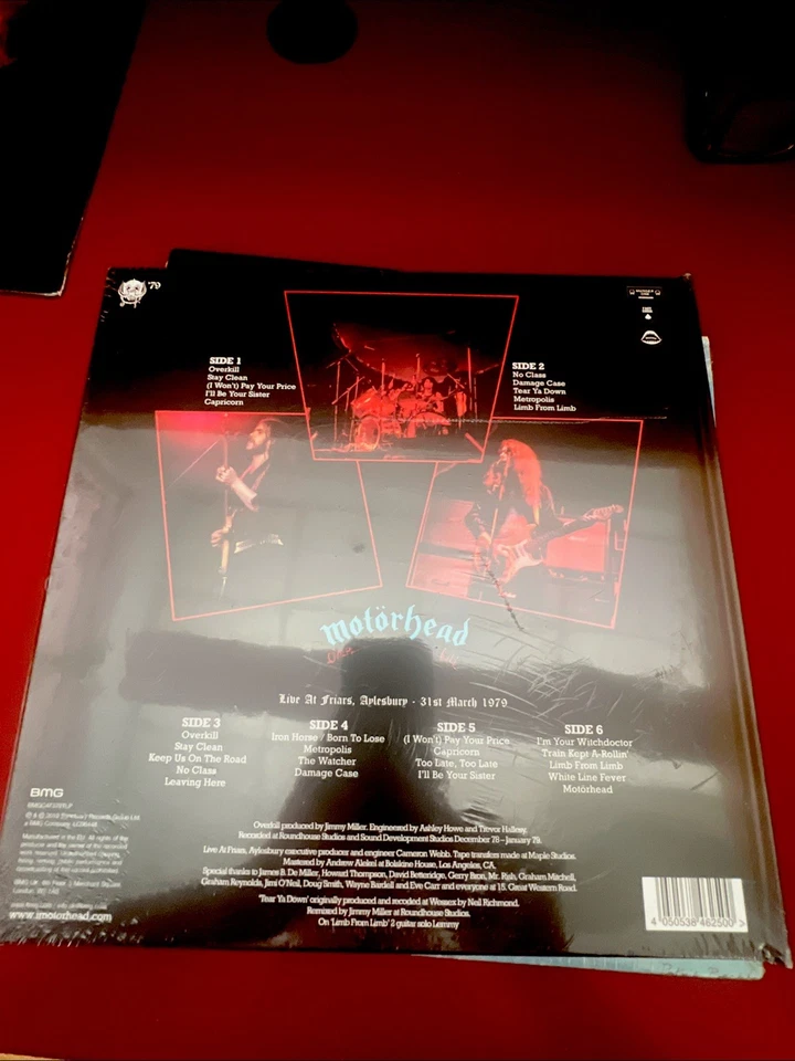 MOTÖRHEAD “OVERKILL 40TH ANNIVERSARY” 2019 EU IMPORT 3X VINYL LP + BOOK, SEALED! - Image 3 of 4
