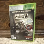 Fallout 3 Game of the Year Edition Platinum Hits Xbox 360 Manual Map Included