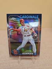 NOLAN GORMAN 2024 TOPPS CHROME UPDATE SERIES PRISM REFRACTOR CARD