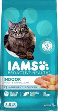 IAMS Proactive Health Indoor Weight & Hairball Control Dry Cat Food -...