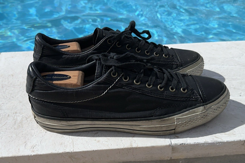 Converse x John Varvatos schwarze Canvas-Low-Top-Sneaker Gr. M 8,5 W 10,5