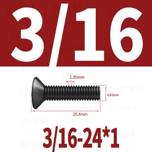 UNC BSW Black Socket Countersunk Screw Self Colour 10.9 High Tensile Allen Bolts - Picture 57 of 88