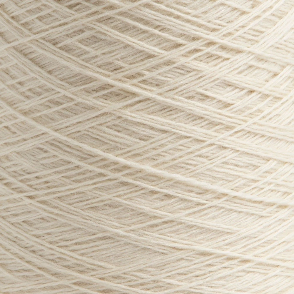 Knit Picks Palette Cone Yarn Cream 100% Wool Fingering Weight Yarn - product detail image 2