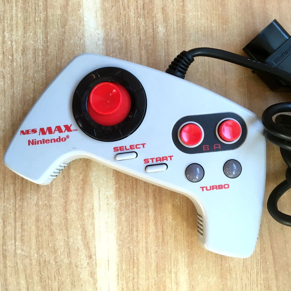 MANETTE TURBO OFFICIELLE NINTENDO NES MAX PAL B EURO CONTROLLER GAMEPAD NES-027 - Photo 2/4