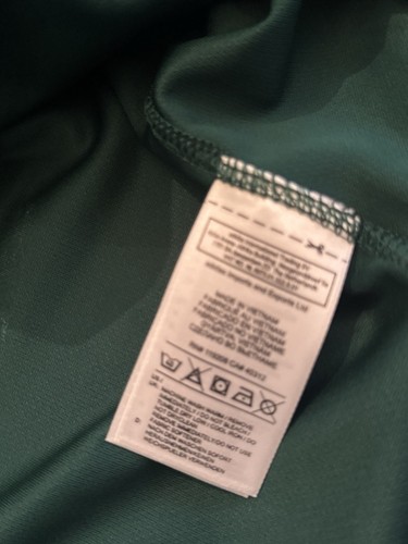 Adidas Climalite Shirt 3XL Men Raglan Long Sleeve Green Graphic Logo - Picture 5 of 6