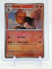 2025 Pokémon PYROAR #016/131 Prismatic Evolutions Master Ball Pattern Not Played