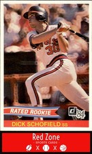 1984 Donruss - #35 Dick Schofield NM Set Break.