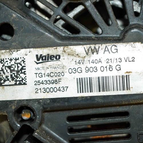 AUDI A4 8K2, B8 Generator 03G903016G 2.0 Diesel 100kw 2009 10513890 - Picture 3 of 4