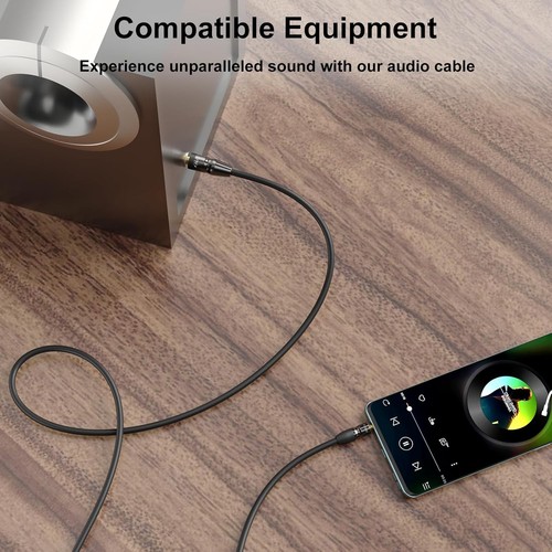 Lossless Audio Transfer 3.5mm to 6.35mm Cable - Perfect for Guitar and Speakers - Picture 6 of 9