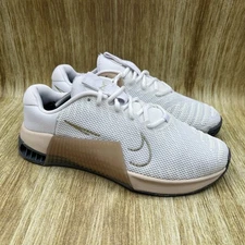Nike Metcon 9 Women's Size 9 White Gold Sand Drift Shoes Crossfit DZ2537-104