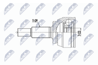 NTY Gelenksatz, Antriebswelle NPZ-RE-063 FüR Renault