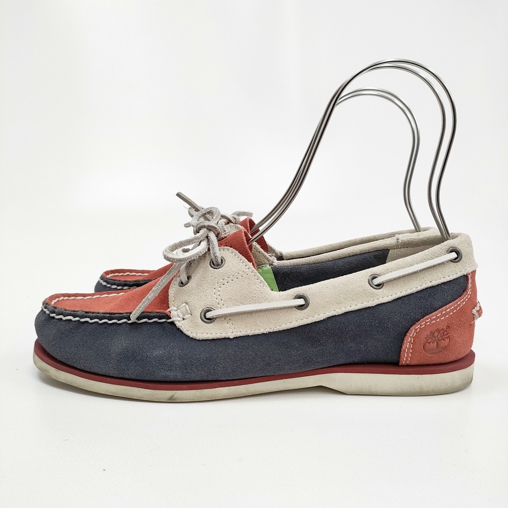 靴 Timberland Classic Boat Shoe JP 25 Timberland Boat boots moccasin deck tricolor 25cm Shoes Red