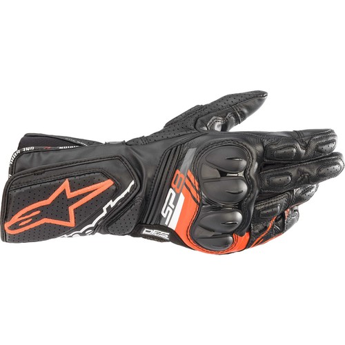 Guanti Moto Alpinestars SP-8 V3 - Nero/Rosso fluo 35583211030 - Foto 2 di 3