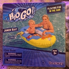 NEW Bestway H20GO Junior Boat Blue Yellow handles Tug Rope Age 3 Plus