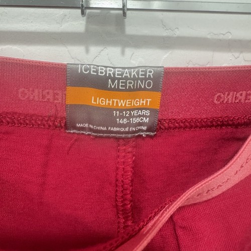 Ice Breaker Merino Wool Base Layer Pants Leggings Kid 10/12 Years Winter Outdoor - Picture 5 of 5