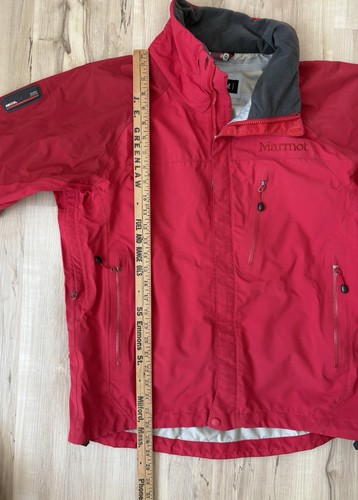 Marmot Jacket GoreTex Men’s Medium Red Performance Ski Jacket Recco Transponder - Picture 6 of 15