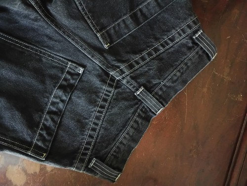 jnco tribal black jeans panthers 27" waist x 24" long boys XL or men's x small - Picture 8 of 9