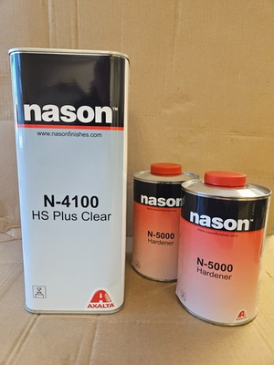 #ad NASON N 4100 HS PLUS EURO CLEAR COAT WITH HARDENER N 5000 AXALTA MADE iN GERMANY $219.95