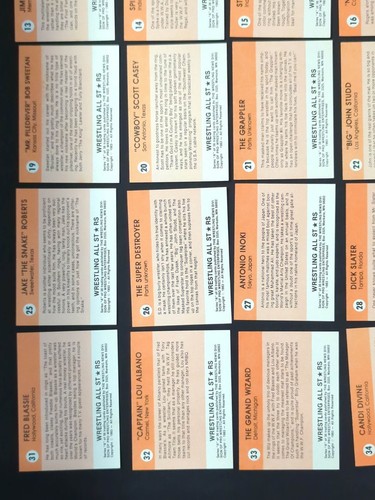 1983 Wrestling All Stars Series A complete set of 36 cards - Picture 11 of 12