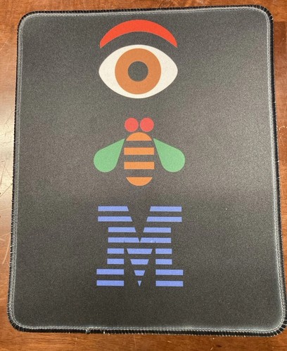 Vintage IBM Mauspad Personal Computer genähter Rand ca. 10.2” x 8.2” Schön - Bild 2 von 12