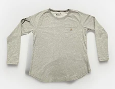 Carhartt Force Relaxed Fit RunX Give Gain Be Gray Long Sleeve T-shirt Large