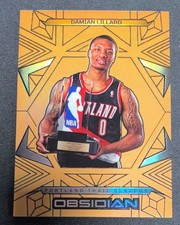 Damian Lillard 2024-25 Panini Obsidian Electric Etch Bronze Flood 69/99 #193