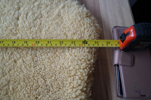 Natural Genuine Sheepskin Lambswool Pram Liner – 90cm – Soft & WarmNatural Genui - Bild 6 von 8