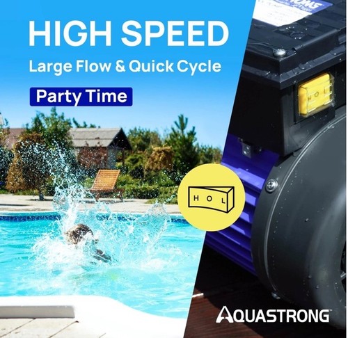 Bomba piscina Aquastrong 1.5 hp 115v alto flujo doble velocidad modelo PSP150AD caja abierta - Imagen 3 de 8