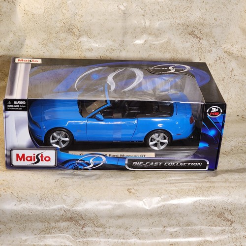 Ford Mustang GT 2010 edición especial Maisto azul 1:18 fundido a presión - Imagen 5 de 8