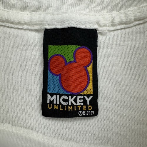 Vintage 90s MICKEY UNLIMITED Disney Tee OSFA Made in USA – Single Stitch – White - Picture 4 of 11