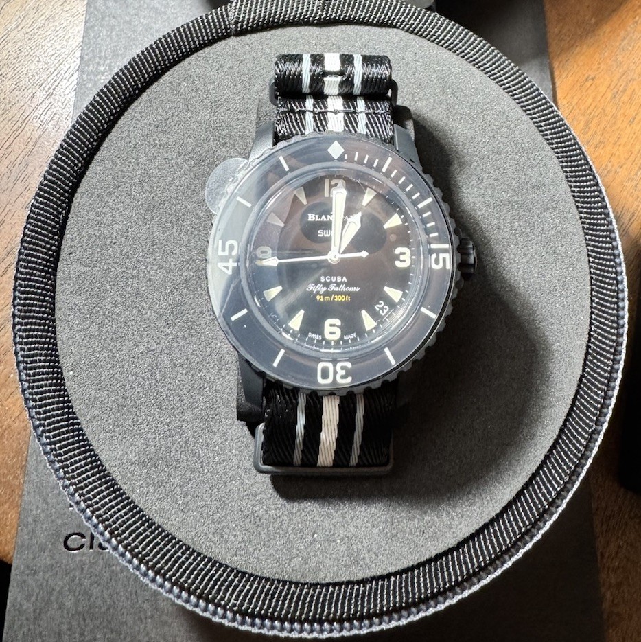 swatch Blancpain Fifty Fathoms Ocean of storms SO35B400