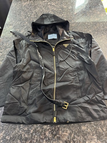 Prada Blouson Rain Jacket With Gold Hardware. NWT Pick Size $3700 Retail. coat - Picture 4 of 16
