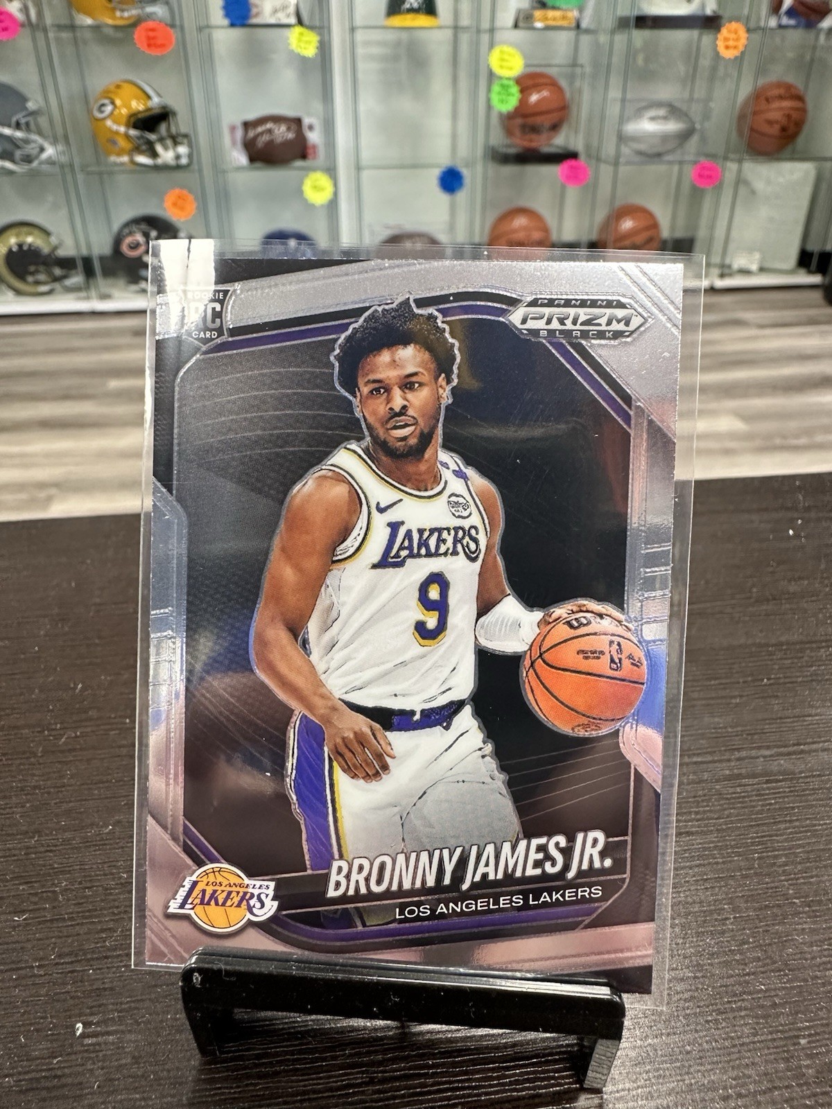 2024-25 Panini Prizm Black Basketball Bronny James Jr Rookie #94 AT