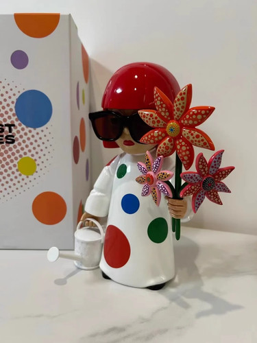 Yayoi Kusama Popcorn Kürbis Kunst Skulptur Figur Puppe Spielzeug Wohndeko Höhle 1/2 - Bild 2 von 11