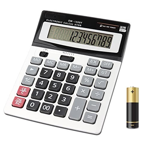 Large Electronic Calculator Counter Solar & Battery Financial Calculator x 1 - Picture 1 of 7