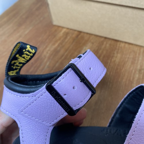 Dr Martens Docs Blaire Lilac Purple Lightweight Pisa Leather Sandals UK 4 EU 37 - Picture 5 of 11