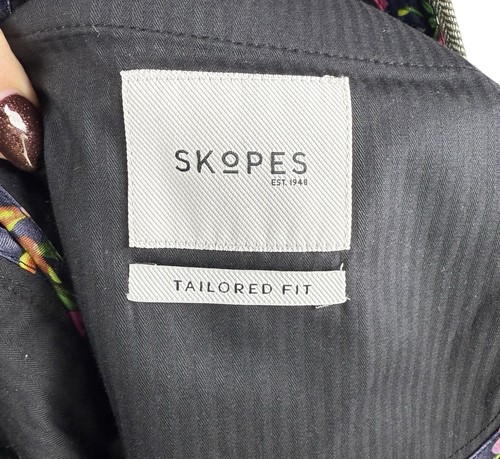 Skopes Jude Tweed Herringbone Men's 3 Pcs Suit Sz 56R / 44R Wool Occasion Party - Picture 16 of 16