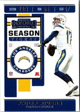 2019 Panini Contenders Season Ticket Red Zone Philip Rivers Football Card