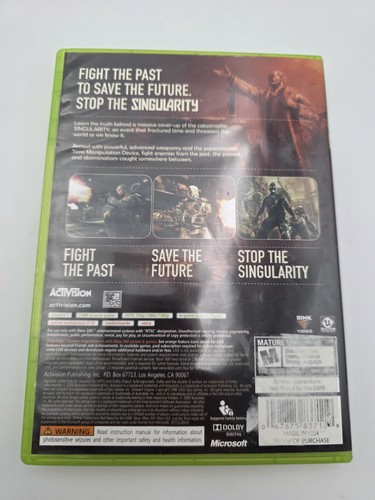 Singularity (Microsoft Xbox 360, 2010) Komplett CiB GETESTET BILDER - Bild 3 von 6